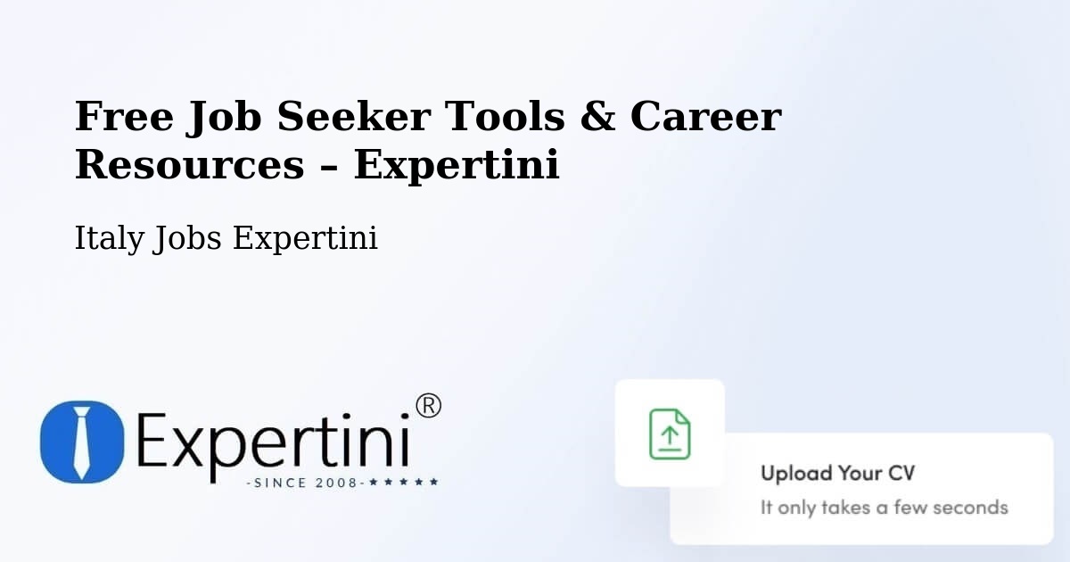 Free Job Seeker Tools & Career Resources – Bresso - Bresso, Italy Jobs Expertini