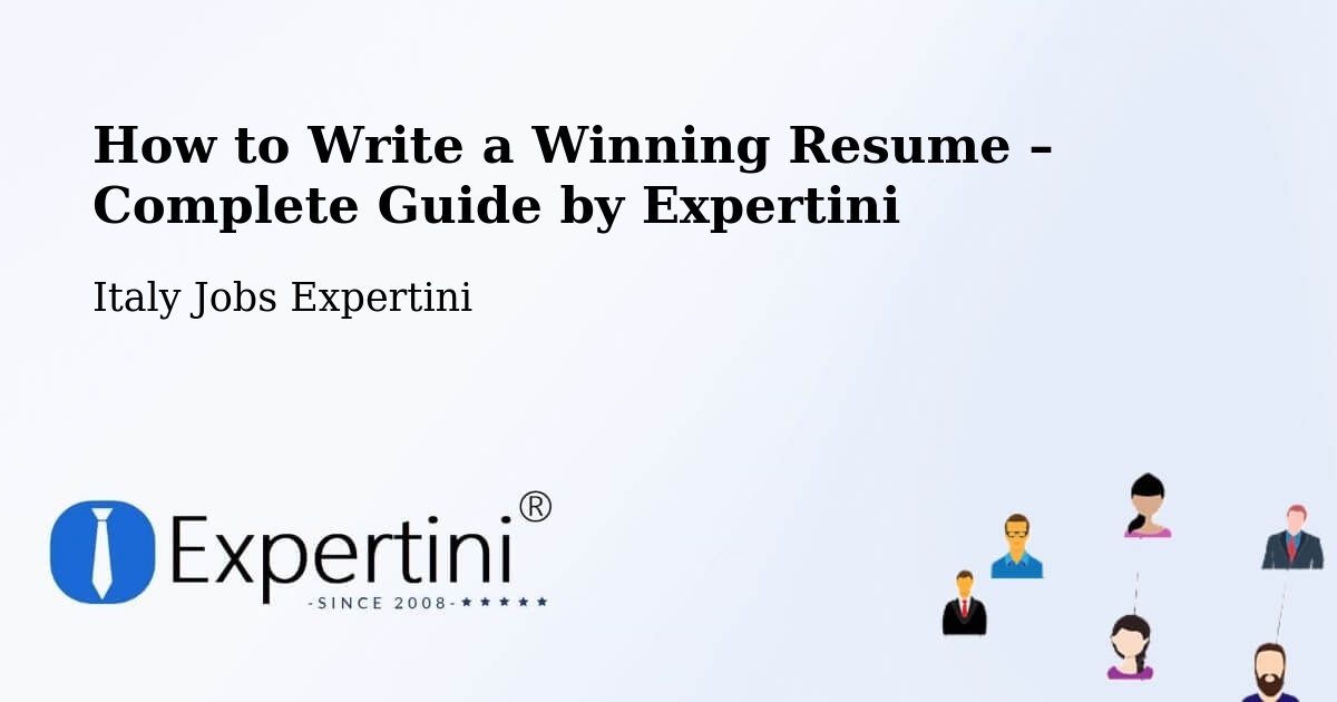 Resume Writing Guide for Job Seekers – Bresso - Bresso, Italy Jobs Expertini