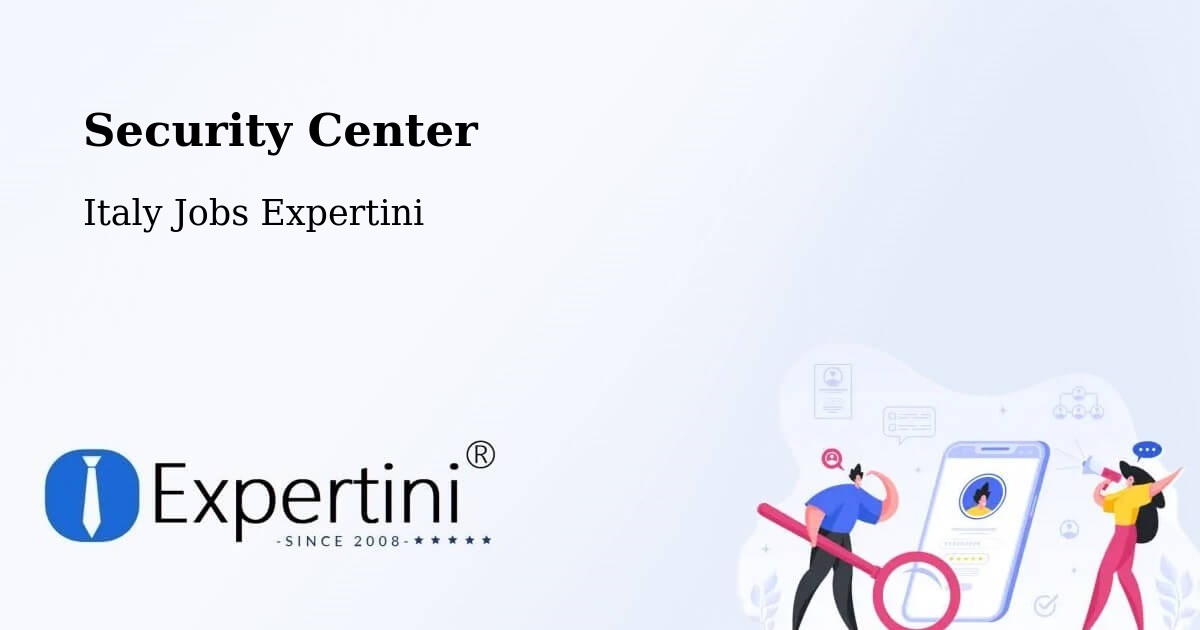 Security Center - Italy Jobs Expertini